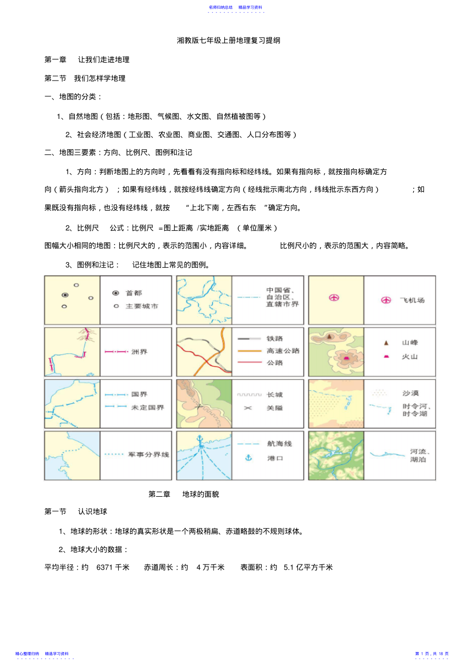 2022年七年级上复习提纲 .pdf_第1页