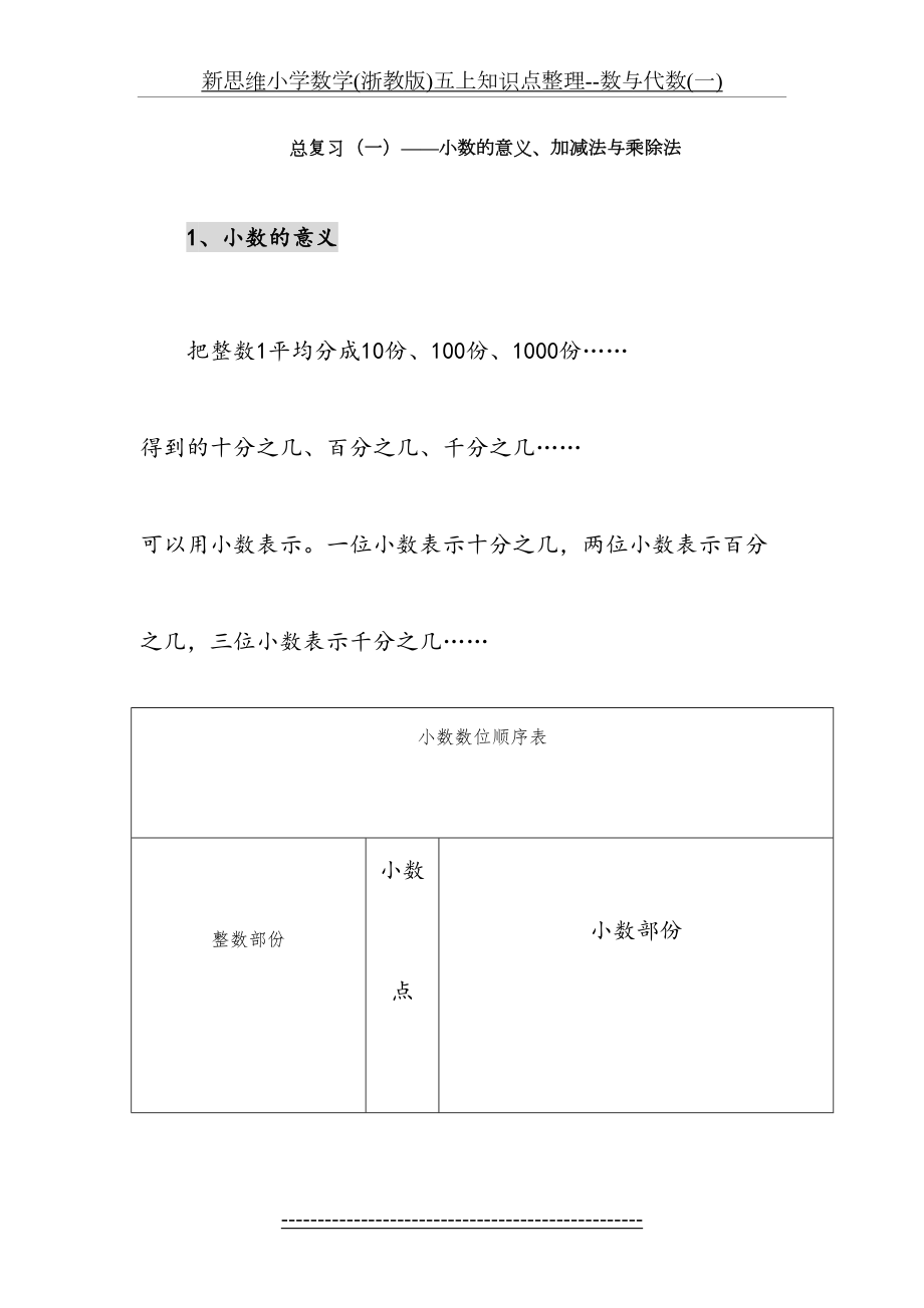 新思维小学数学(浙教版)五上知识点整理--数与代数(一).doc_第2页