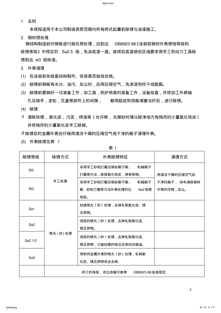 2022年桥式起重机涂装方案 .pdf_第2页