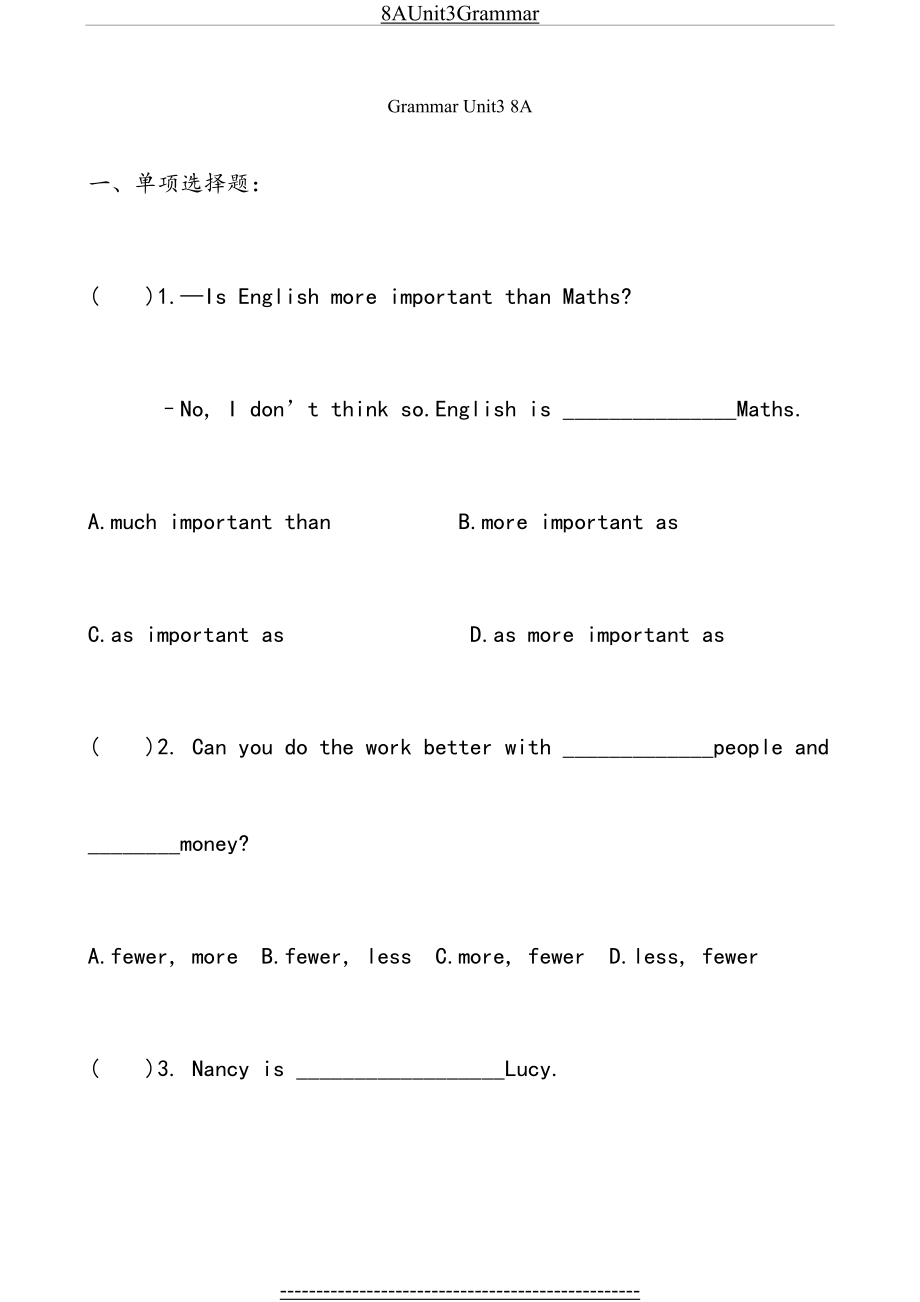 新牛津译林8AUnit3Grammar练习.doc_第2页