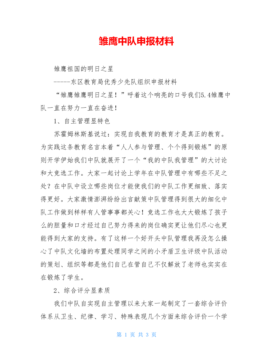 雏鹰中队申报材料.doc_第1页