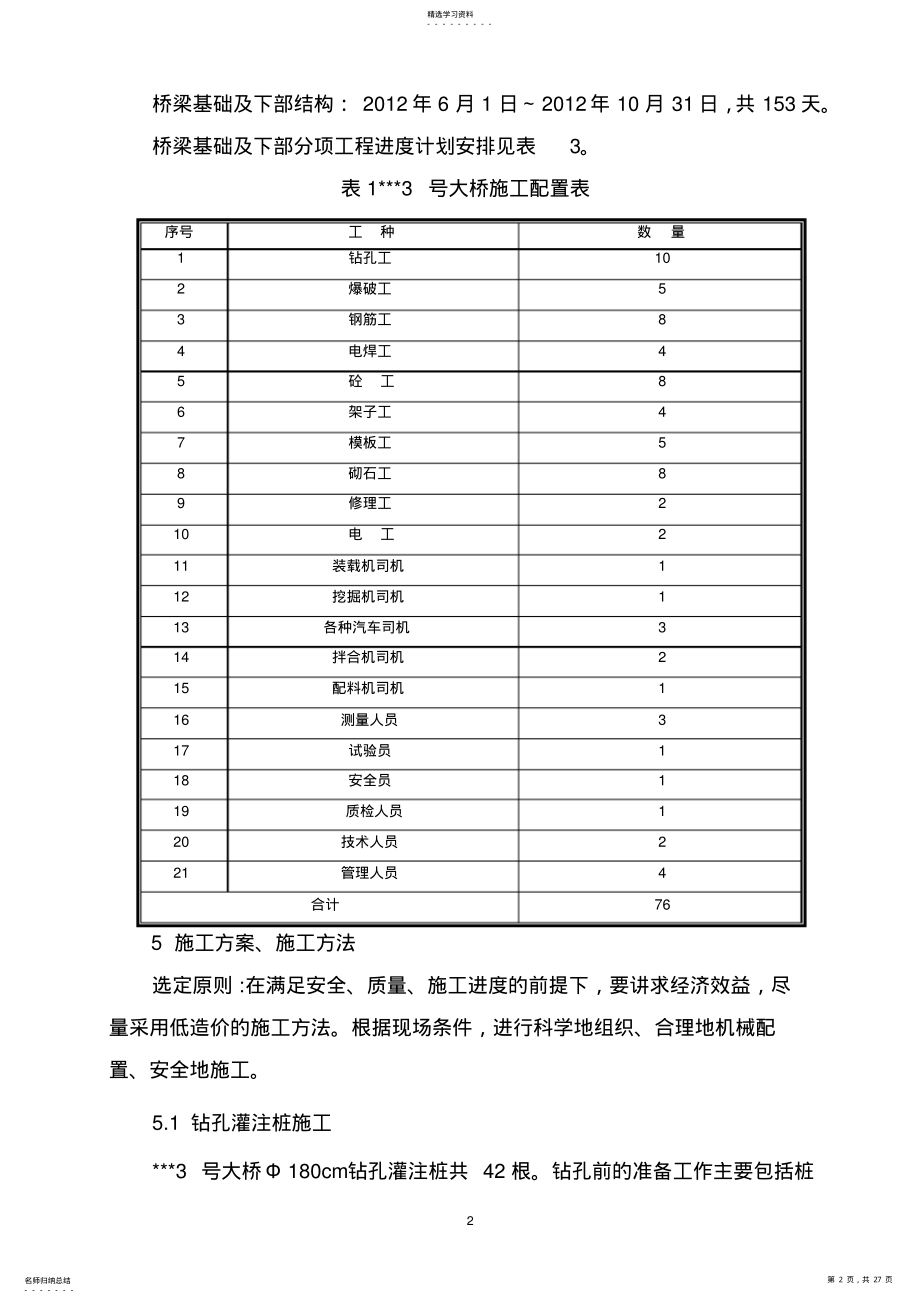 2022年桥梁基础及下部构造施工方案 .pdf_第2页