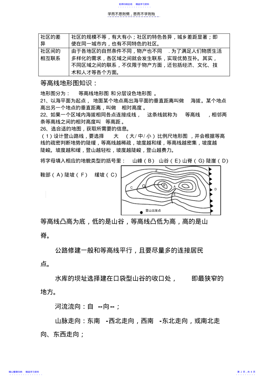 2022年七上历史与社会期中考试复习提纲 .pdf_第2页