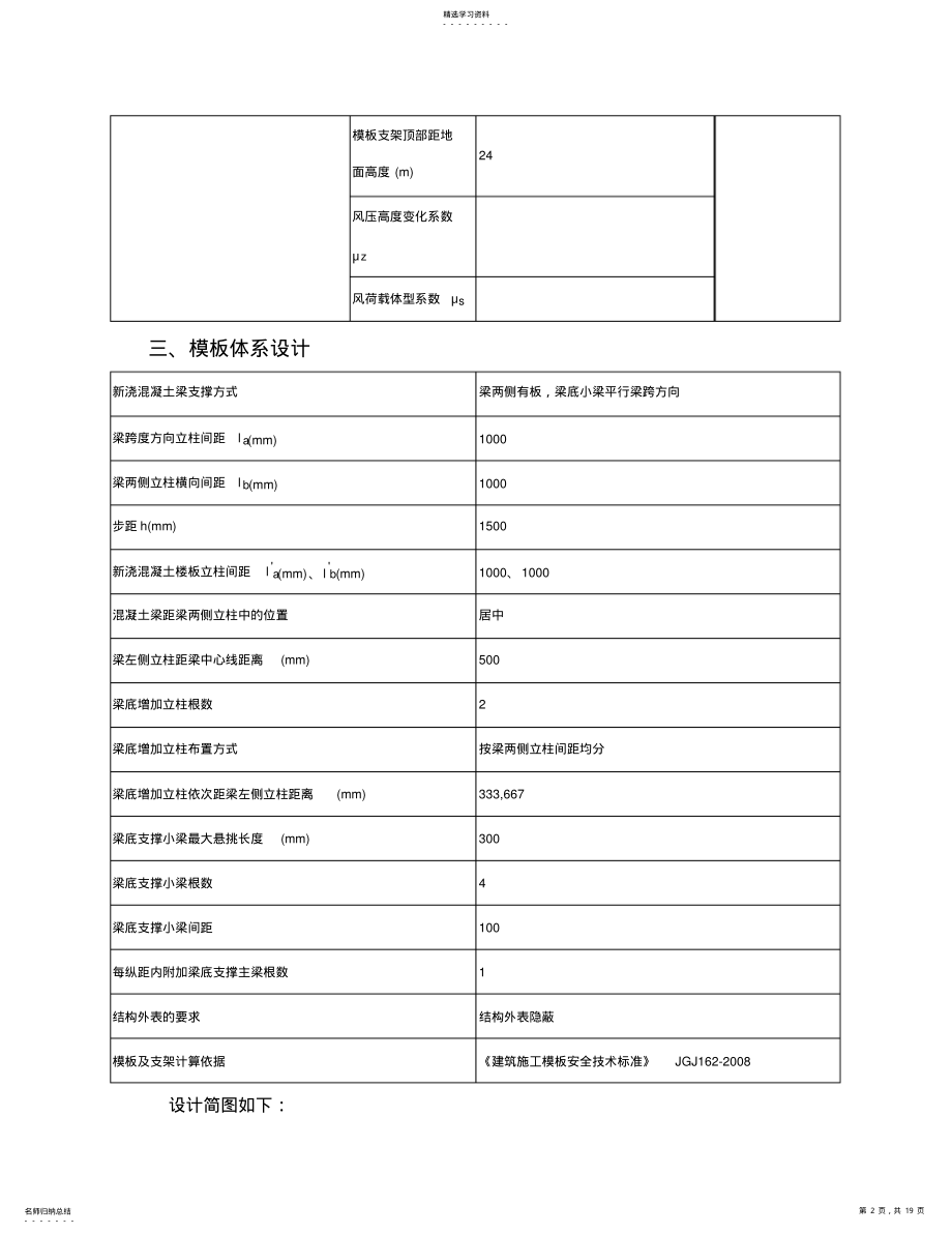 2022年模板支撑体系计算书 .pdf_第2页