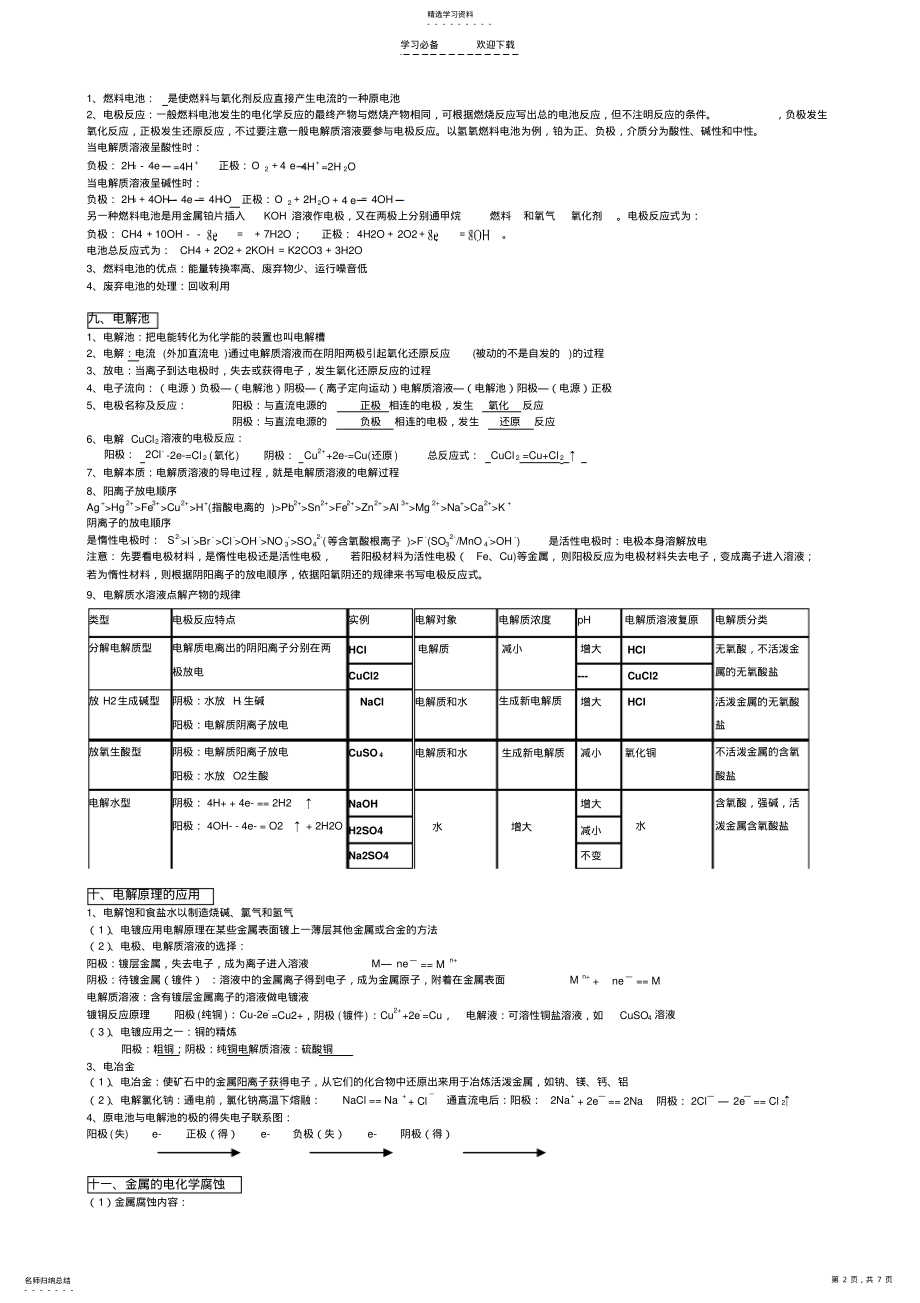 2022年江苏化学反应原理知识点总结 .pdf_第2页