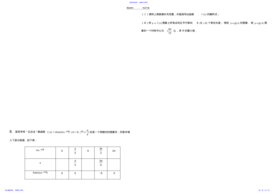 2022年三角函数培优 .pdf_第2页