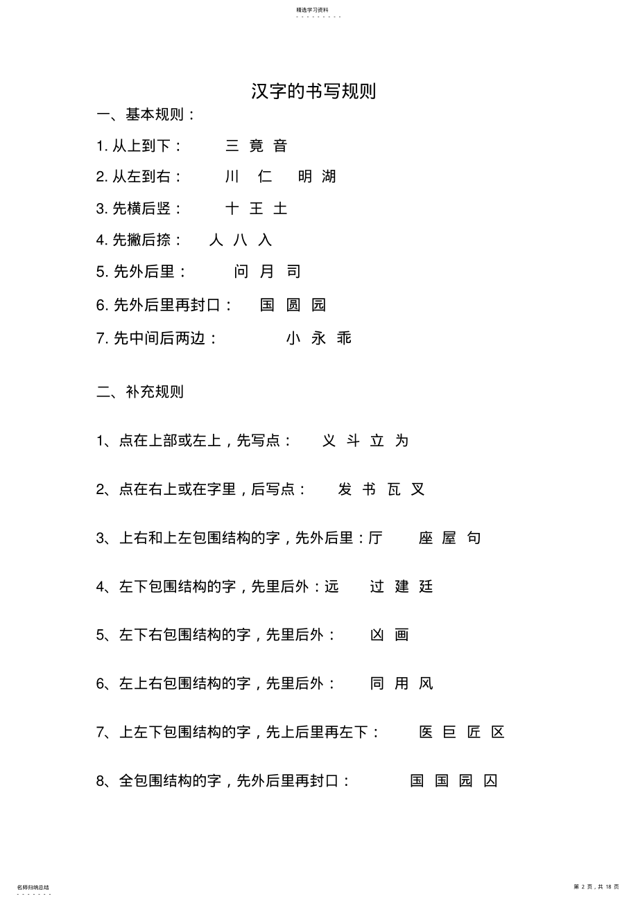 2022年汉字笔画和部首名称表 .pdf_第2页