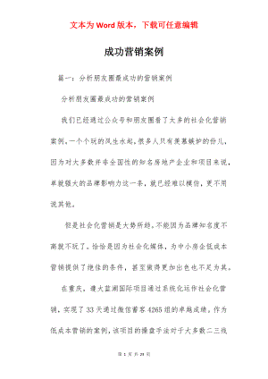 成功营销案例.docx