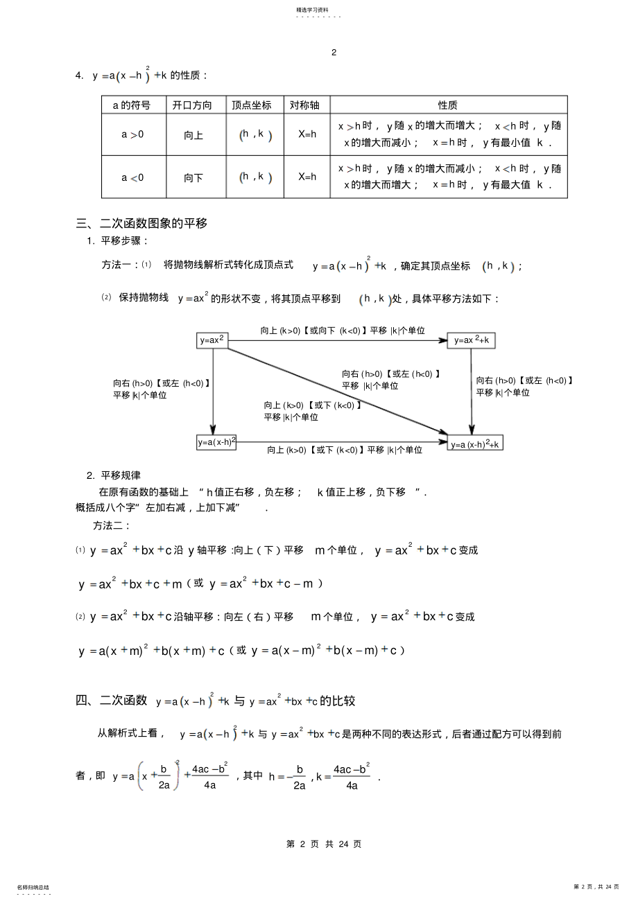 2022年沪科版初三数学知识点总结 .pdf_第2页