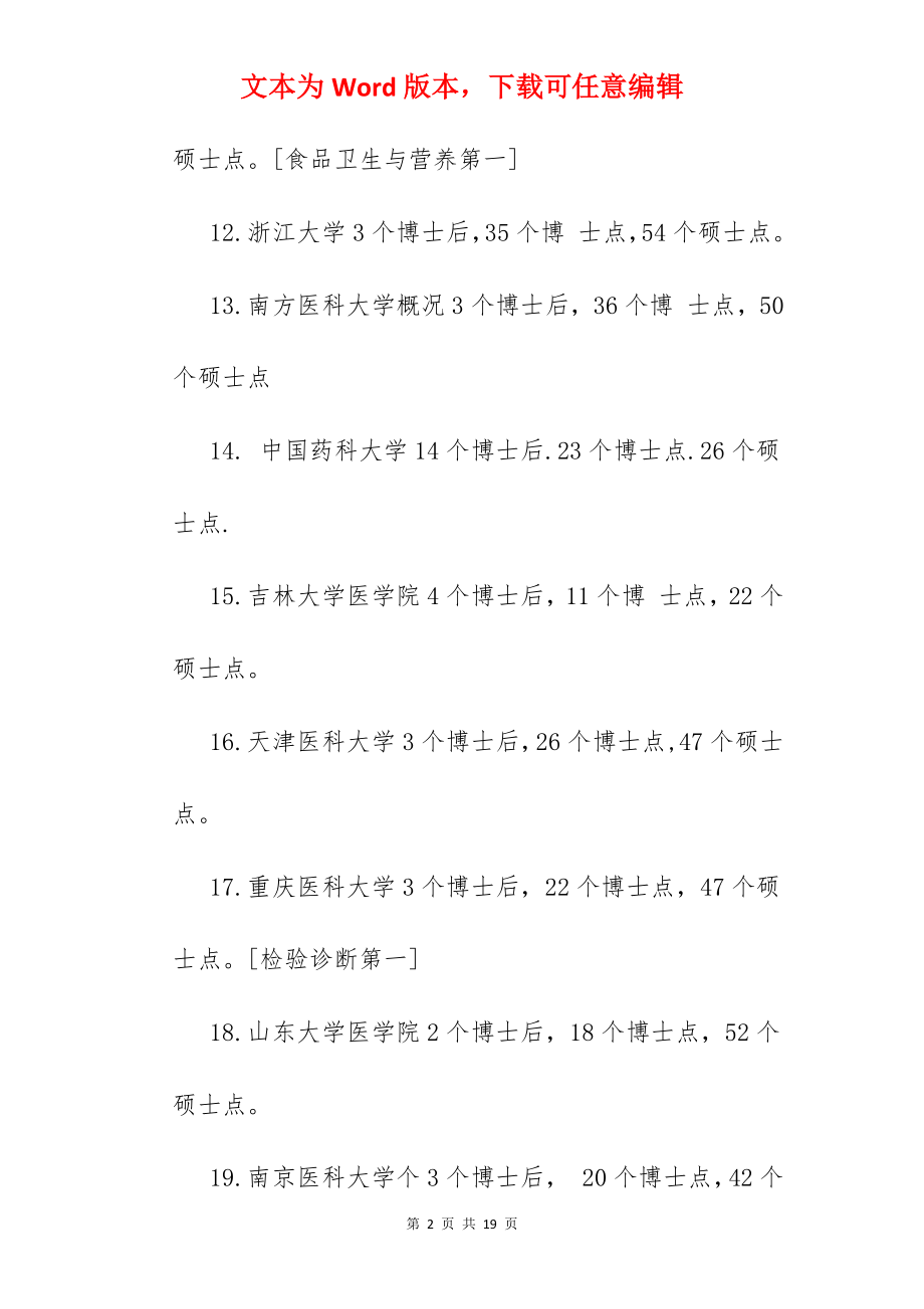 全国医科大学排名.docx_第2页