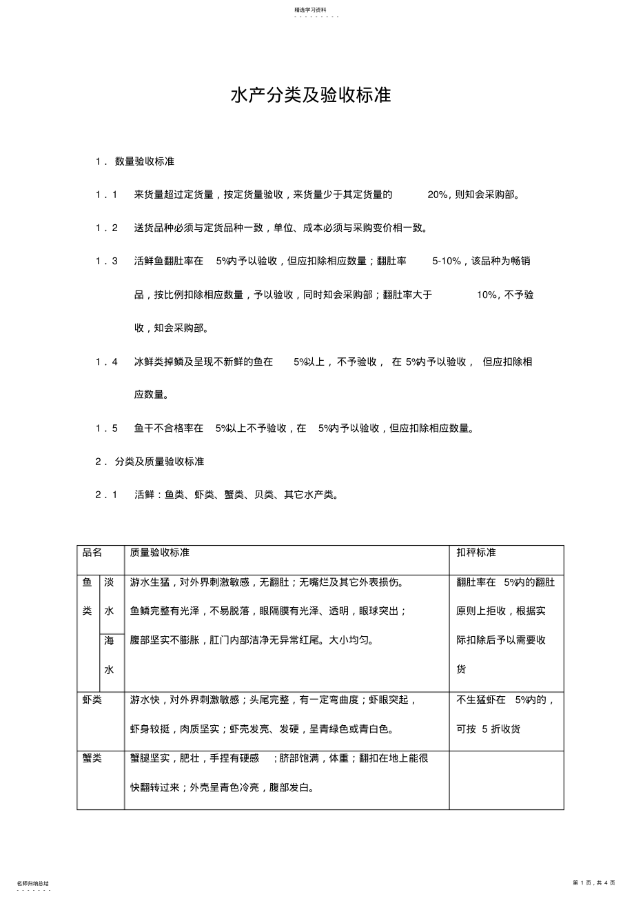 2022年水产课验收标准 .pdf_第1页