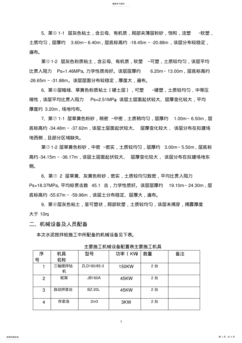 2022年水泥搅拌桩施工总结 .pdf_第2页