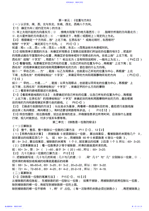 2022年三年级下册数学知识点总结 .pdf