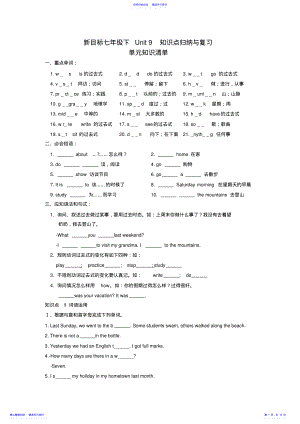 2022年七年级英语下Unit9知识点归纳与复习人教新目标版 2.pdf