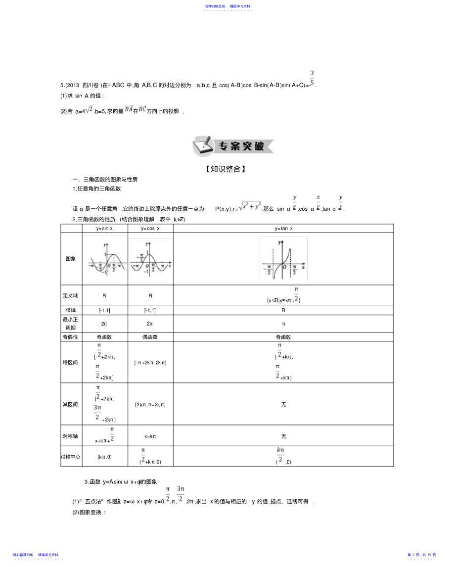 2022年三角函数与平面向量 .pdf_第2页