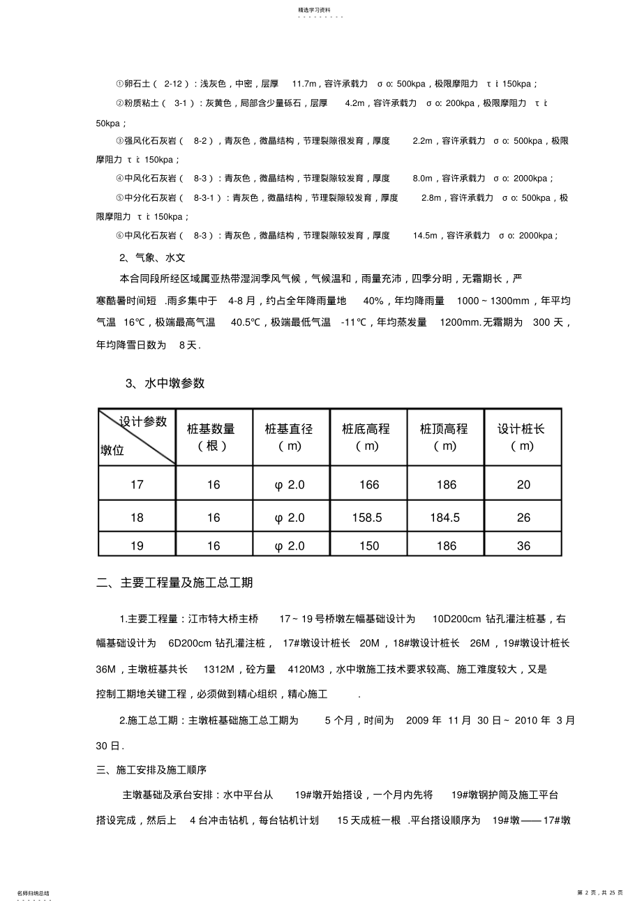 2022年江市特大桥水中墩桩基施工组织设计40;修改41; .pdf_第2页