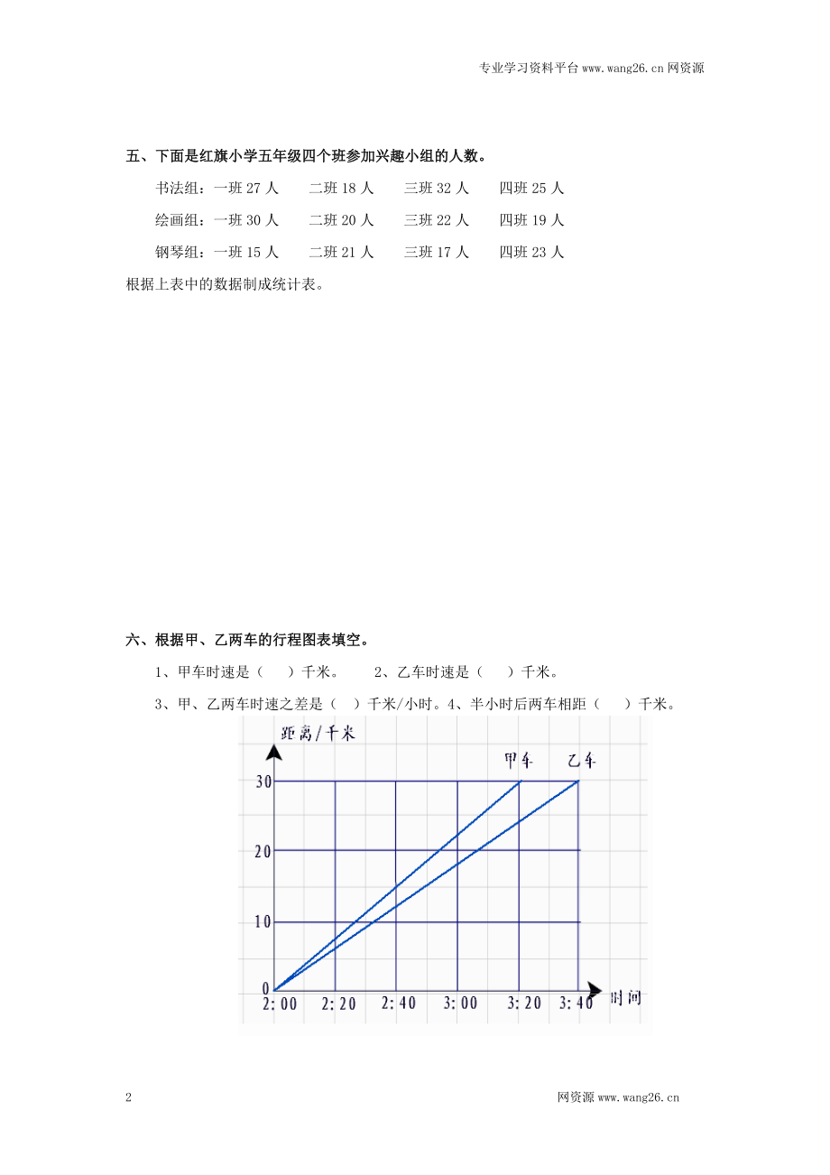 数学小升初专项训练 通用版数学六年级下册总复习专题：统计1 含答案.doc_第2页