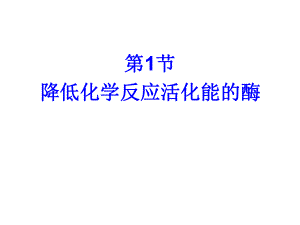 降低化学反应活化能的酶课件ppt.ppt