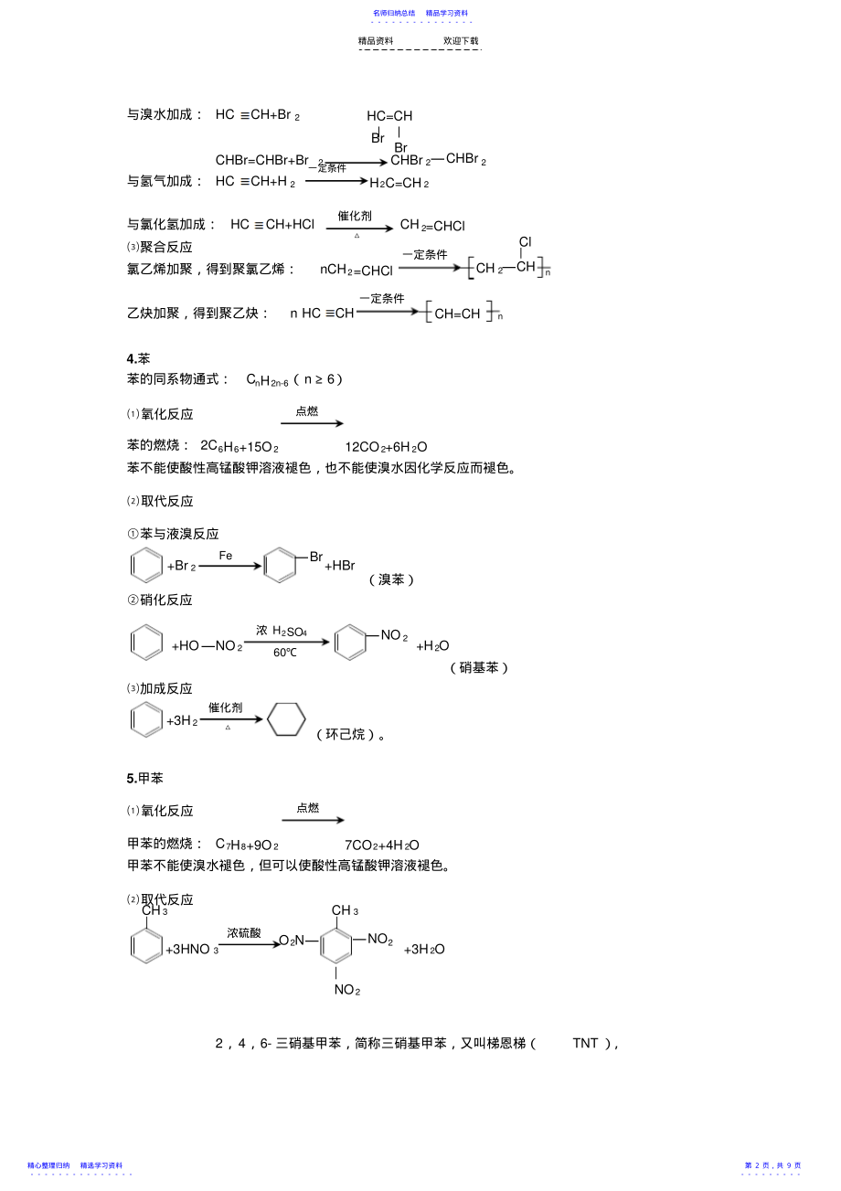 2022年上海高中化学有机化学方程式整理 .pdf_第2页