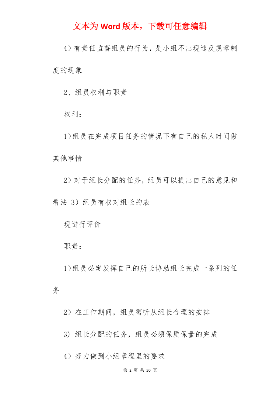 一个团队的规章制度.docx_第2页