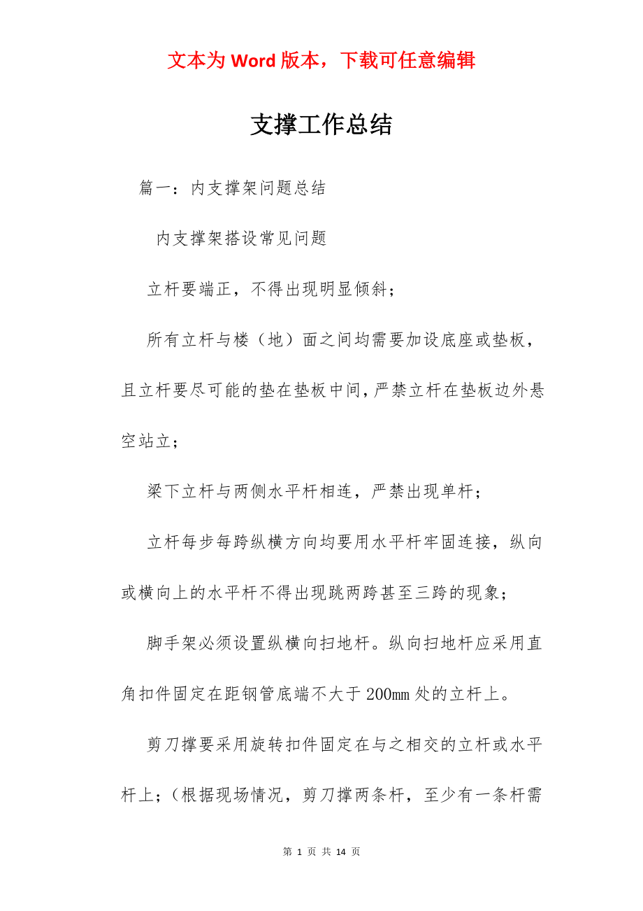 支撑工作总结.docx_第1页