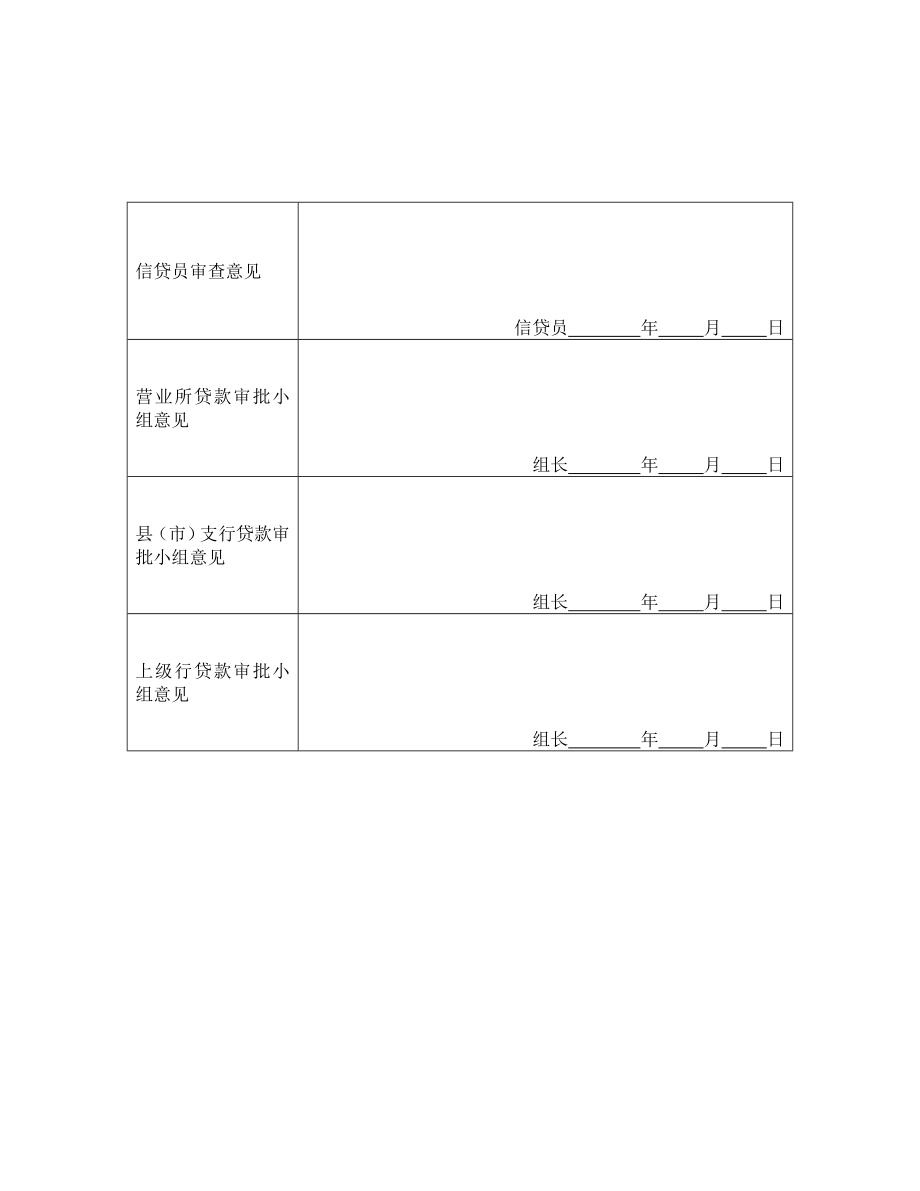 借款协议 中国农业银行借款申请书.doc_第2页