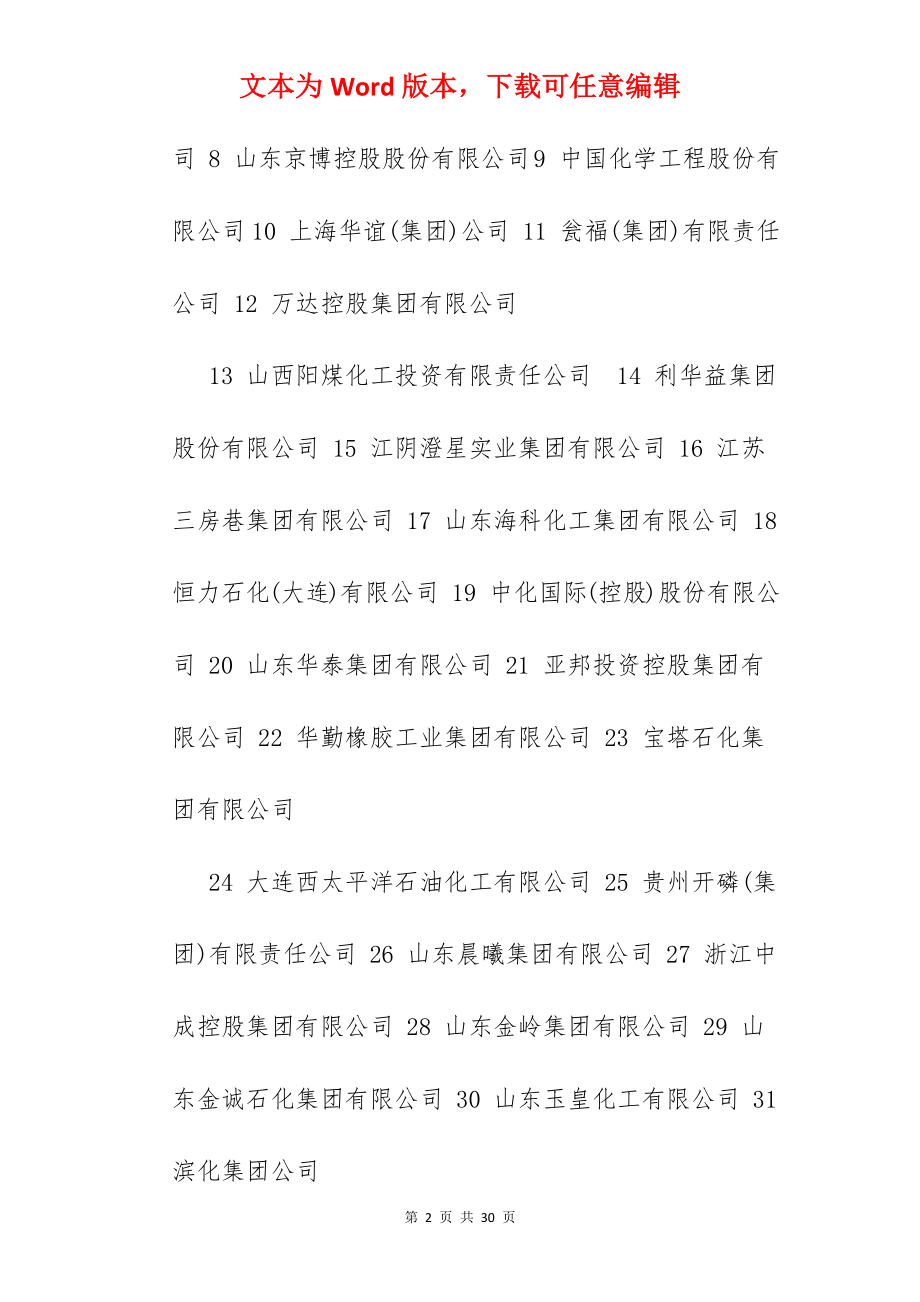 中国化工集团上市公司.docx_第2页