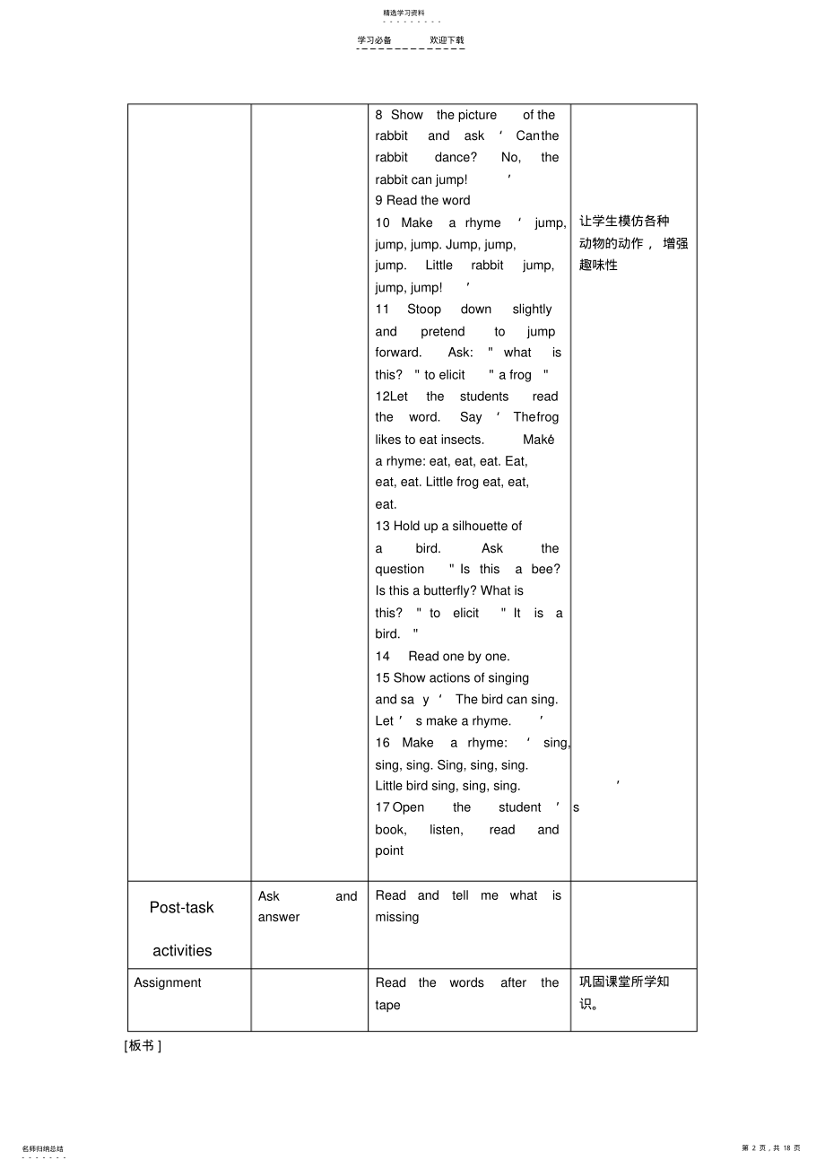 2022年沪教版一年级英语教案 .pdf_第2页