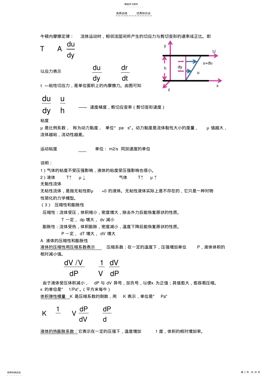 2022年流体力学知识点总结 .pdf_第2页