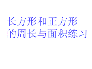 长方形和正方形的周长与面积练习课件ppt.ppt