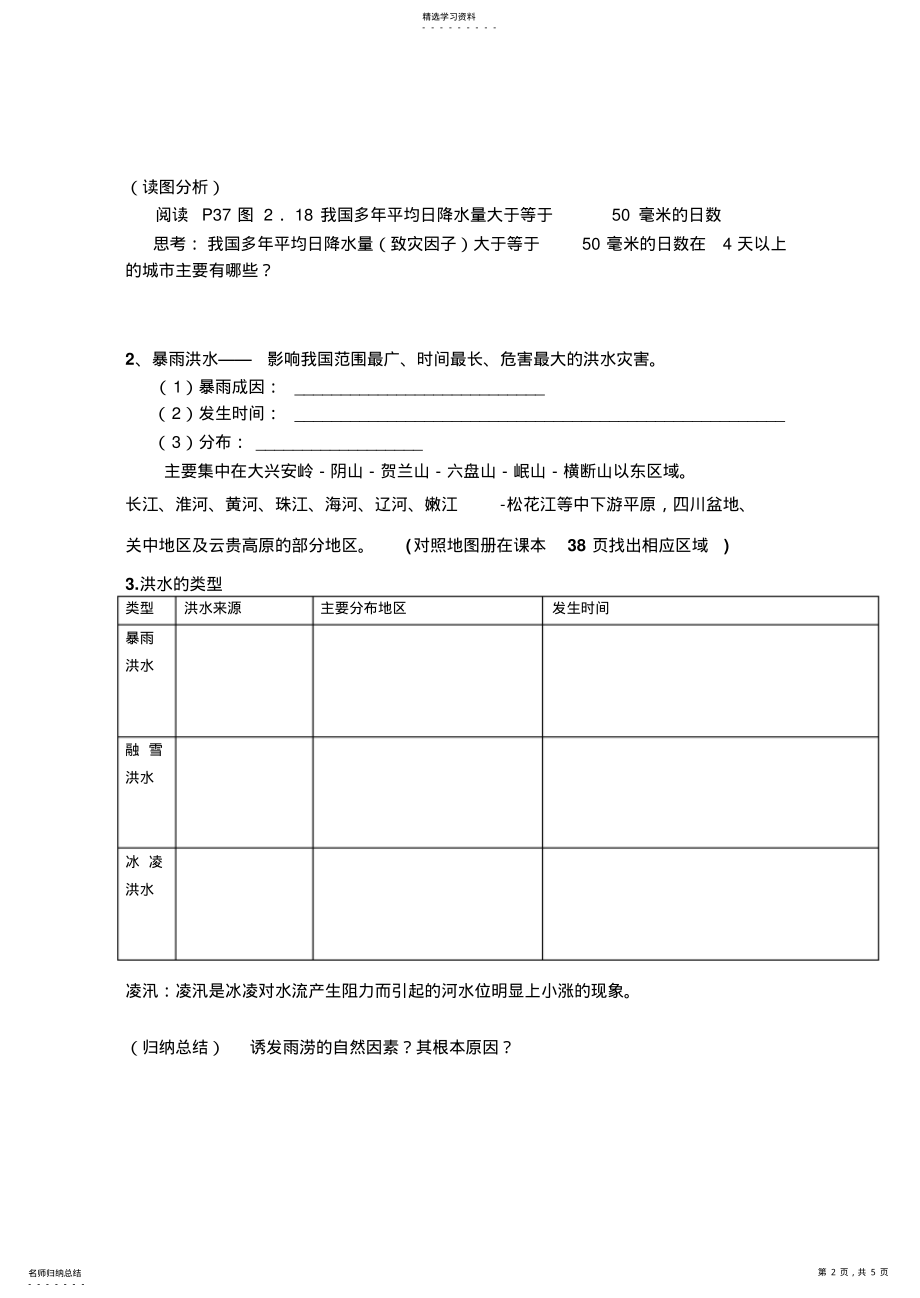 2022年中国的水文灾害导学案 2.pdf_第2页