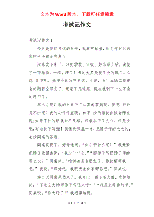 考试记作文.docx