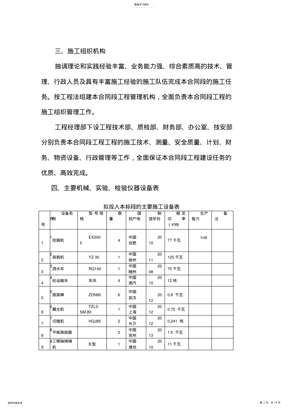 2022年混凝土路面施工专业技术方案74607 .pdf_第2页