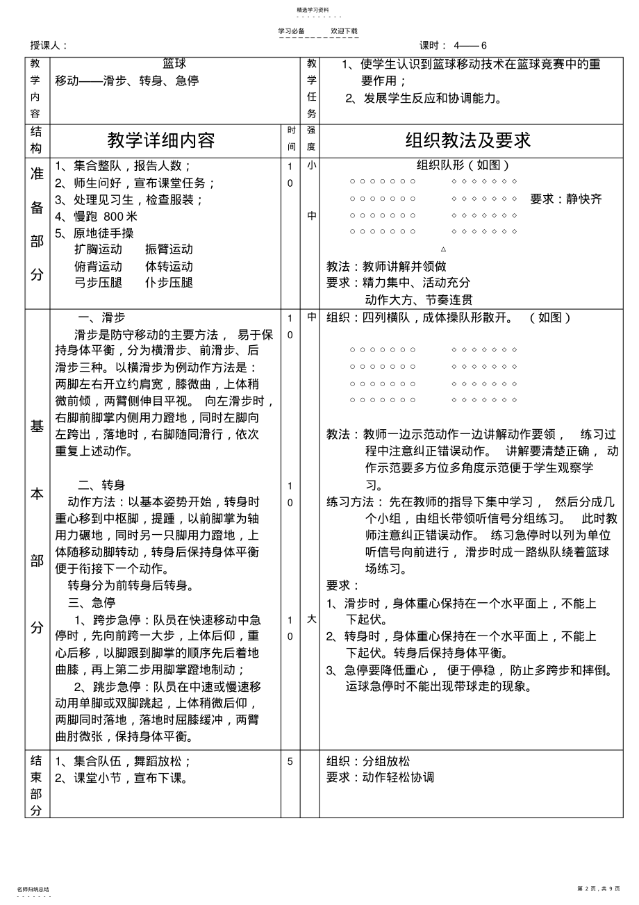 2022年中学体育课篮球教案 .pdf_第2页