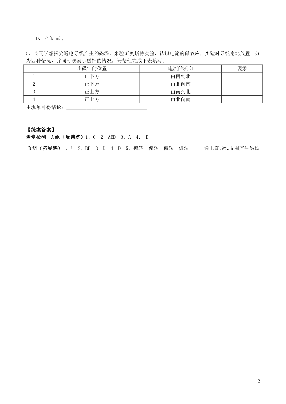 2021_2021高中物理第3章第1节磁现象和磁场练案新人教版选修3_1.doc_第2页