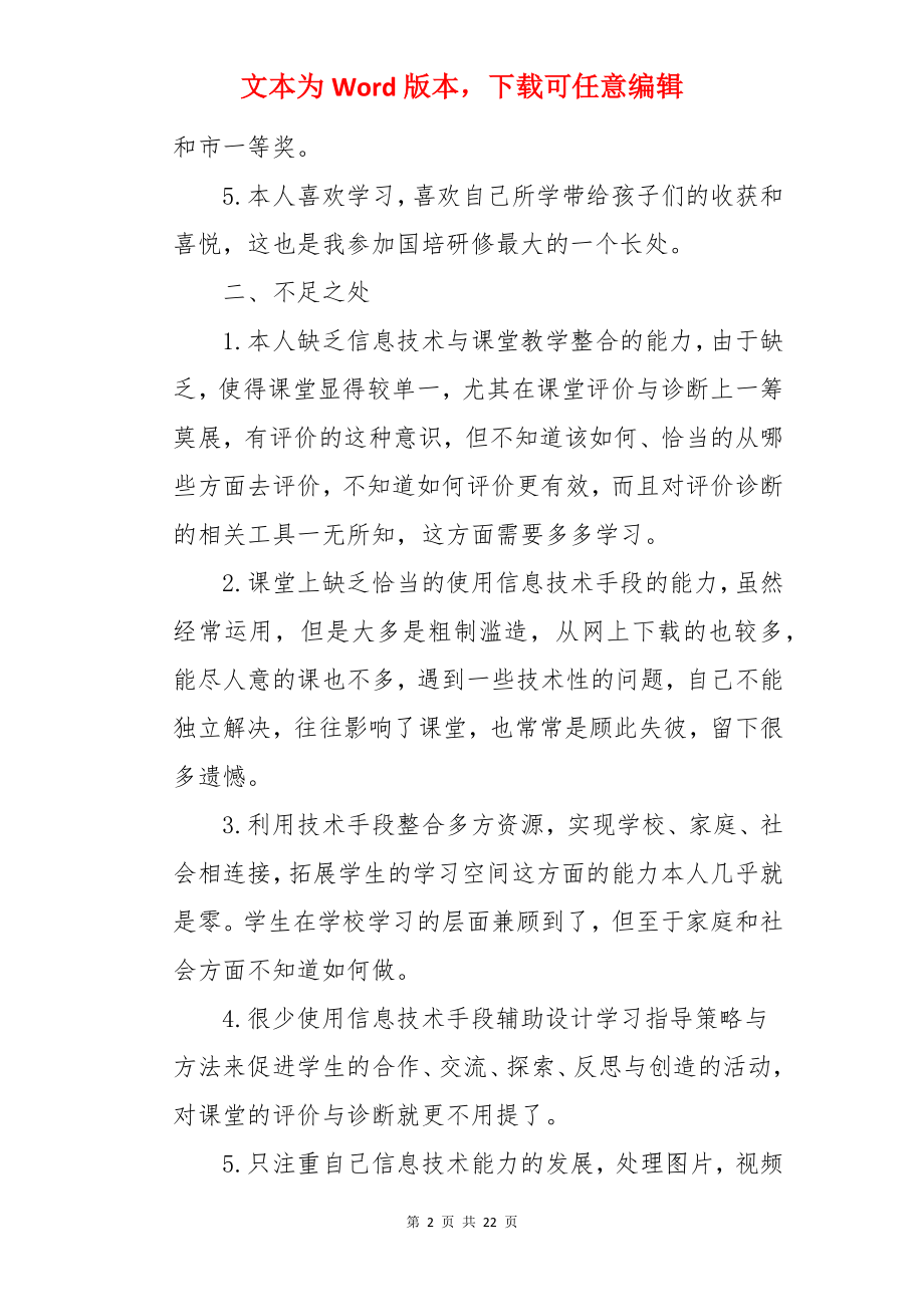 教师信息技术个人研修计划.docx_第2页