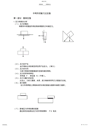 2022年中考专项复习之压强知识点 .pdf