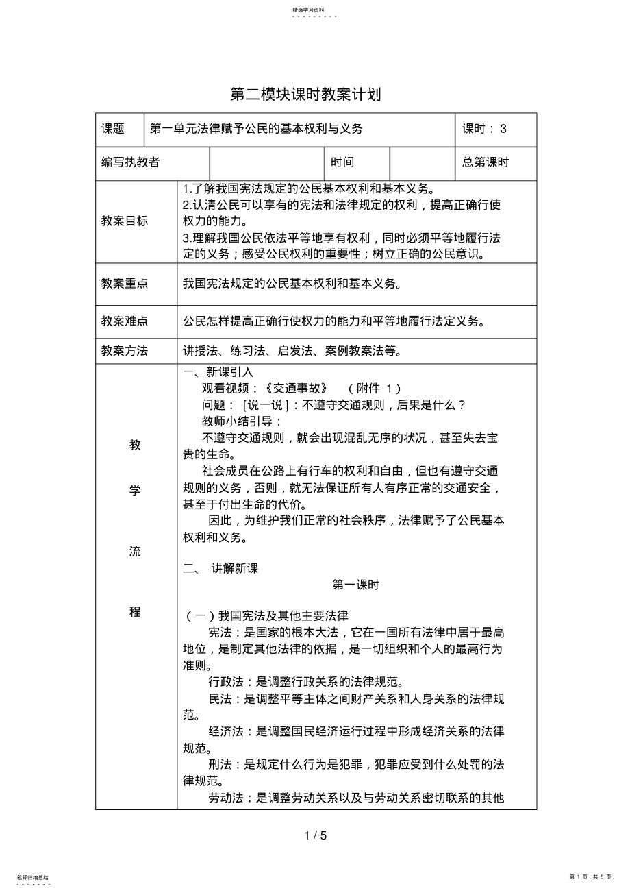 2022年法律赋予公民的基本权利与义务 .pdf_第1页