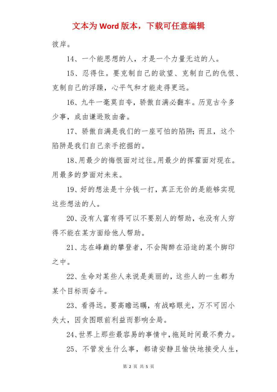 职场的励志正能量语录.docx_第2页