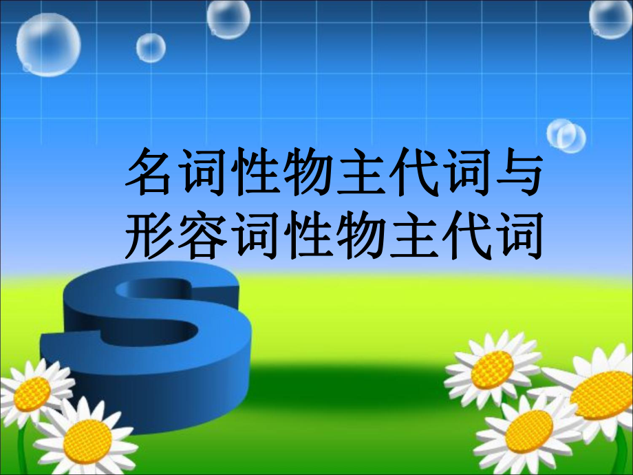 形容词性物主代词与名词性物主代词ppt课件.ppt_第1页