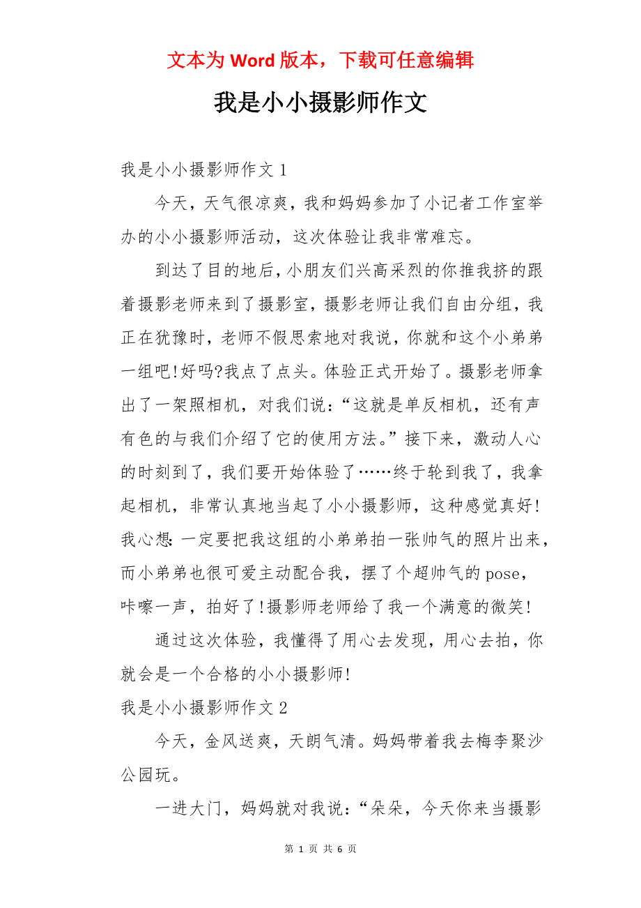 我是小小摄影师作文.docx_第1页