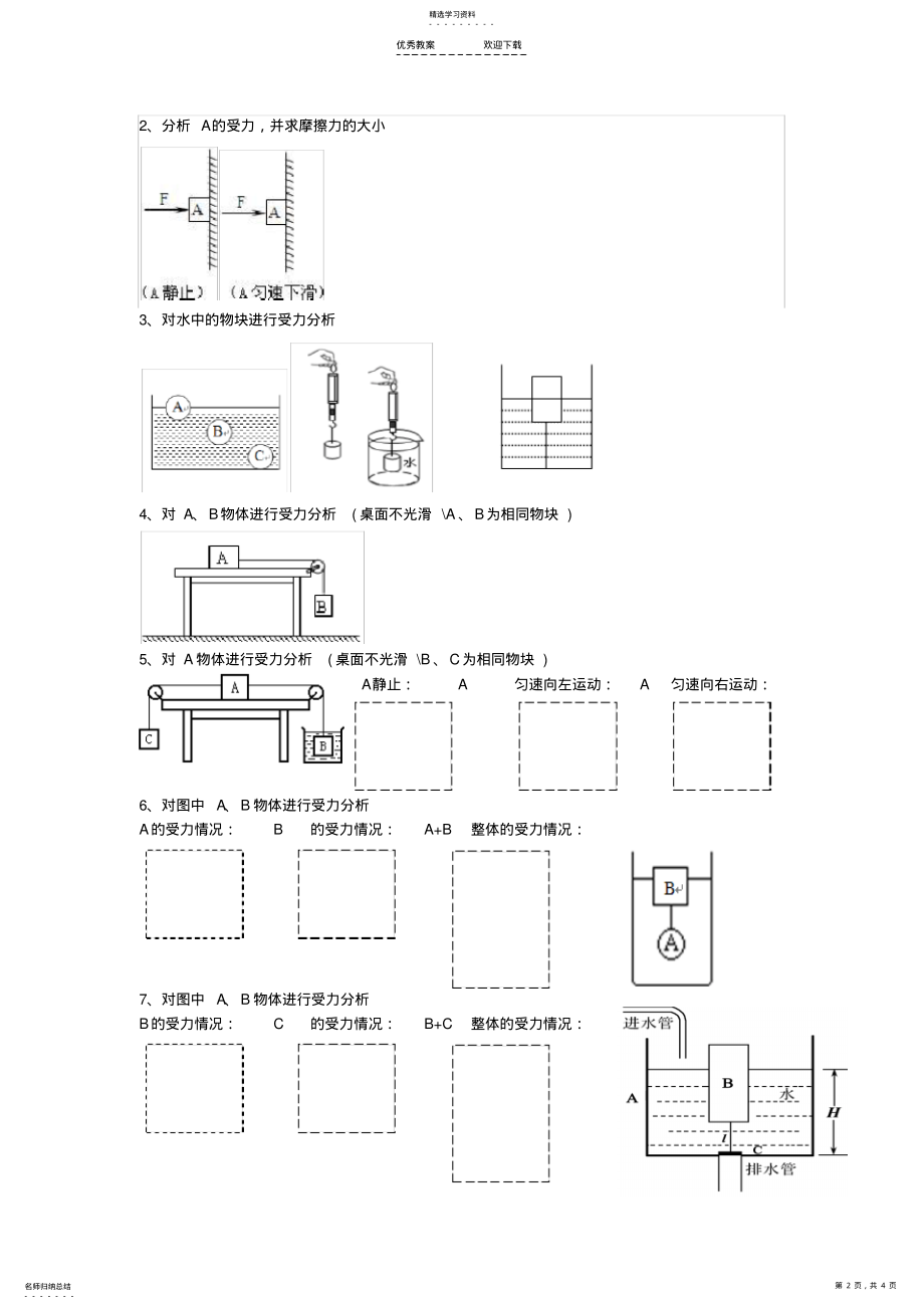 2022年中考总复习专题---受力分析 .pdf_第2页