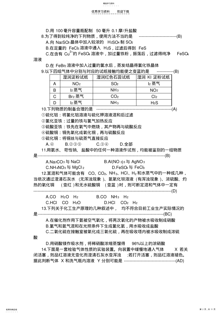 2022年中学化学《化学实验》基本部分 .pdf_第2页