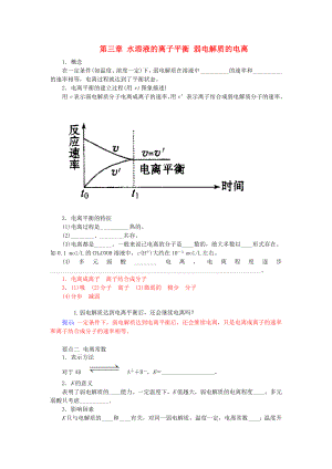 2021_2021学年高中化学第三章水溶液的离子平衡弱电解质的电离练习新人教版选修4.doc