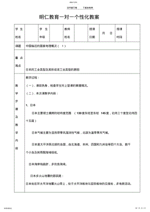 中国临近国家地理概况 .pdf