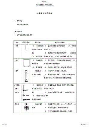 2022年中考化学实验专题突破复习化学实验基本操作 .pdf