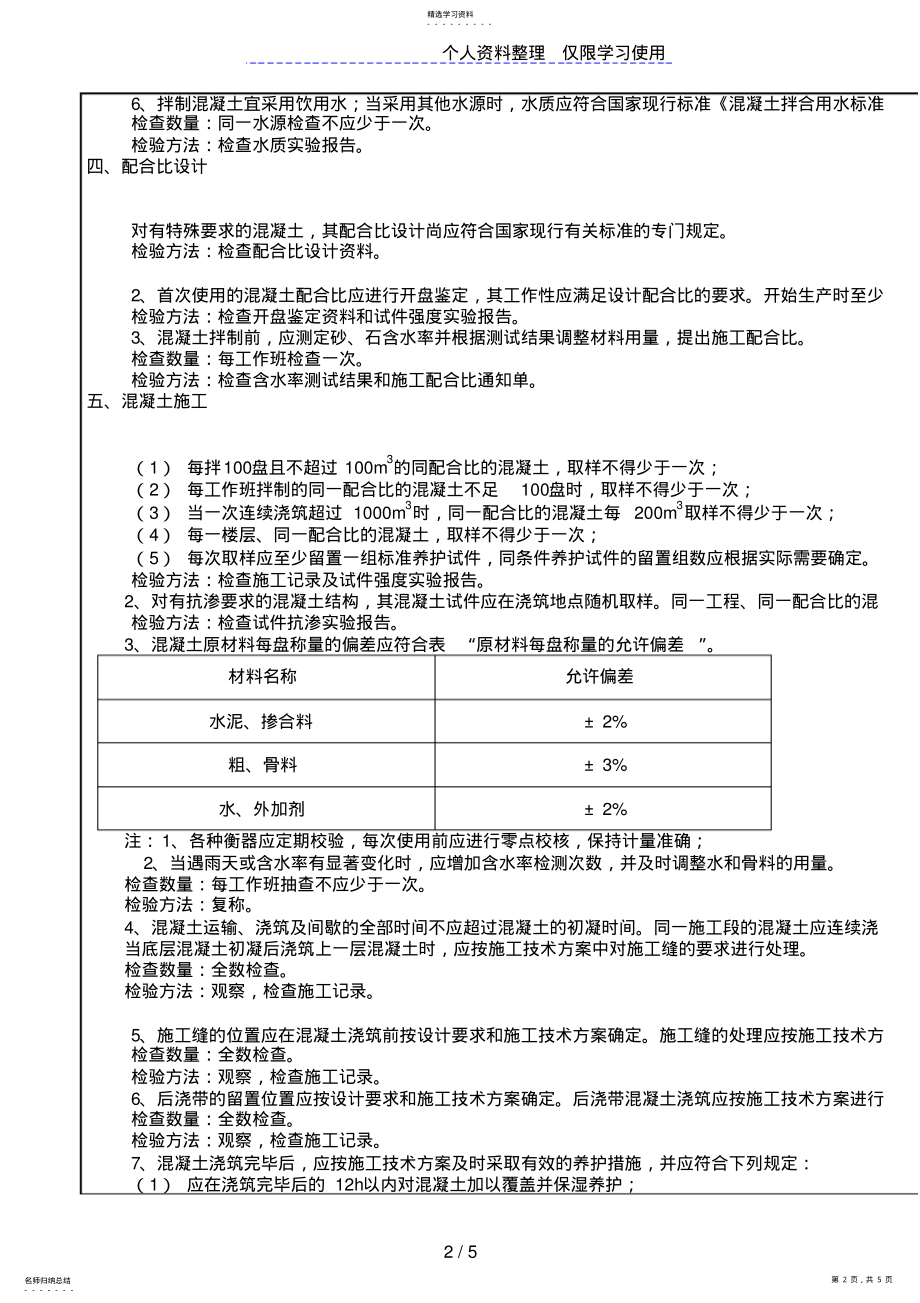 2022年混凝土工程施工质量技术交底卡qq .pdf_第2页