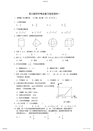 2022年中考数学总复习培优专题精选经典题 .pdf