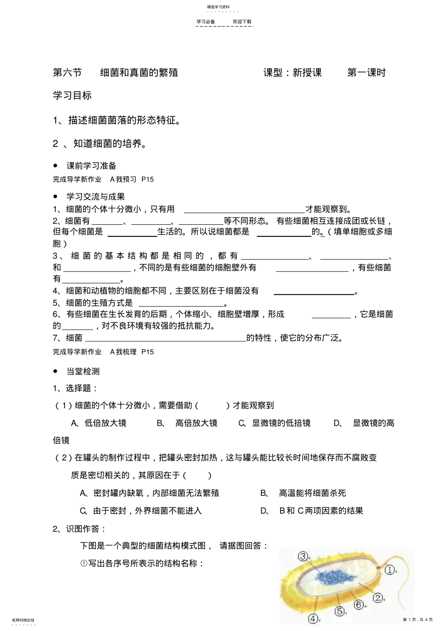 2022年浙教版科学八下导学案 .pdf_第1页