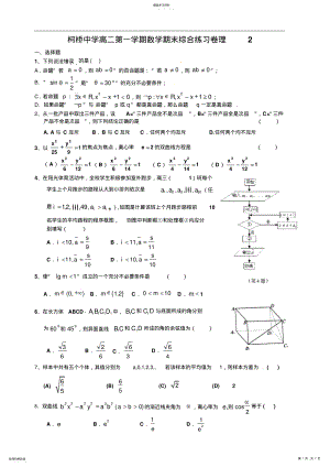 2022年中学高二第一学期数学期末复习综合练习卷 .pdf